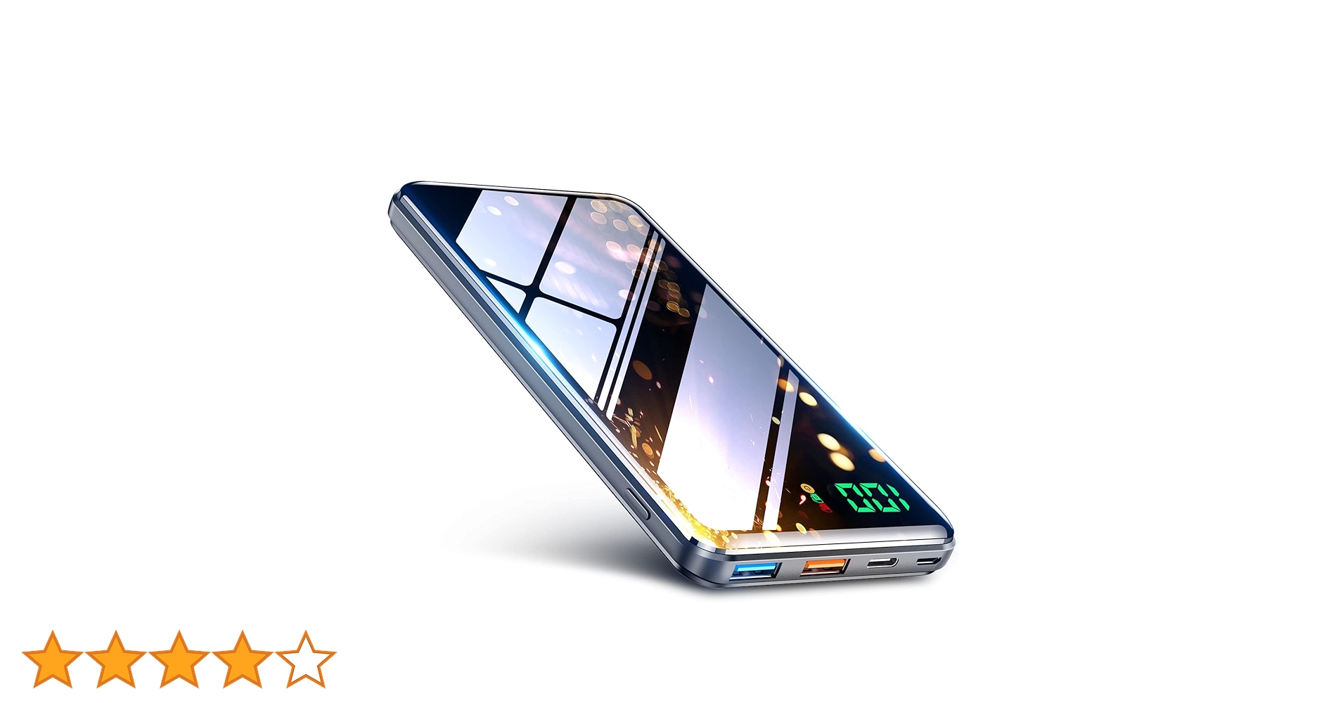 スマホ携帯バッテリー Amazon | モバイルバッテリー 12000mAh大容量・3本ケーブル内蔵